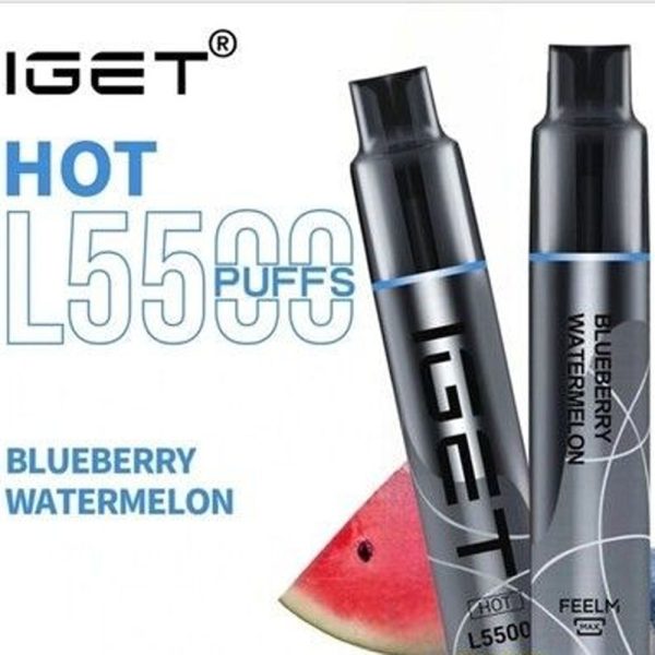 IGET HOT L5500 Disposable Pod Device – Blueberry Watermelon
