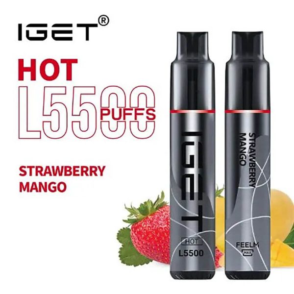 IGET HOT L5500 Disposable Pod Device – Strawberry Mango